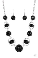 Eye of the BEAD-holder - Black Necklace Paparazzi