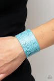 Rosy Wrap Up - Blue Bracelet Paparazzi
