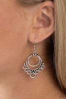 Rustic Rotary - Silver Earrings Paparazzi