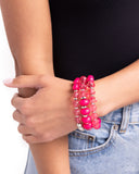 Colorful Charade - Pink Bracelet Paparazzi