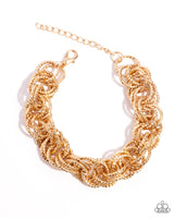 Audible Shimmer - Gold Bracelet Paparazzi