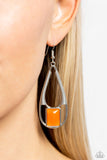 Adventure Story - Orange Earrings Paparazzi