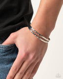 Excessive Edge - Silver Bracelet Paparazzi