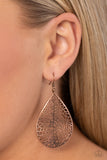 Fractured Fairytale - Copper Earrings Paparazzi