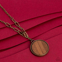 WOODnt Dream of It - Brass Necklace Paparazzi