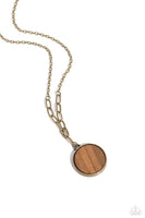 WOODnt Dream of It - Brass Necklace Paparazzi