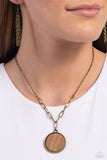 WOODnt Dream of It - Brass Necklace Paparazzi