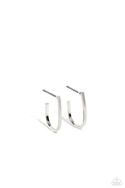 Admirable Arches - Silver Earrings Paparazzi