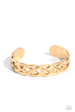 Celtic Cuff - Gold Men's Bracelet Paparazzi