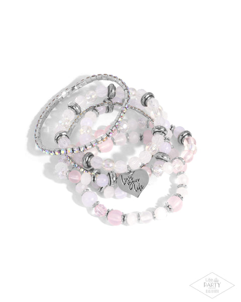 Optimistic Opulence - Pink Bracelets Paparazzi