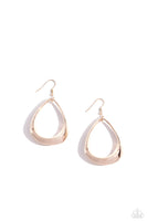 Subtle Solstice - Rose Gold Earrings Paparazzi