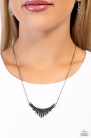 Dramatic Diadem - Silver Necklace Paparazzi