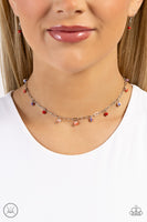 Beach Ball Bliss - Red Necklace Paparazzi