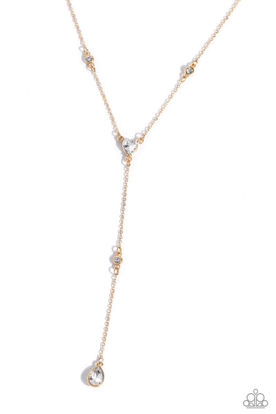 Lavish Lariat - Gold Necklace Paparazzi