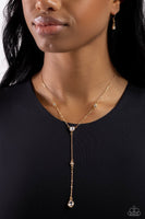 Lavish Lariat - Gold Necklace Paparazzi