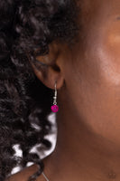 Flirting Ferris Wheel - Pink Heart Necklace Paparazzi