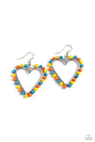 Fun-Loving Fashion - Yellow Heart Earrings Paparazzi