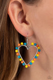 Fun-Loving Fashion - Yellow Heart Earrings Paparazzi