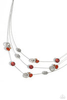 Affectionate Array - Orange Necklace Paparazzi