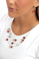 Affectionate Array - Orange Necklace Paparazzi