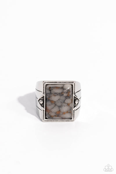 Startling Stones - Silver Men's Ring Paparazzi