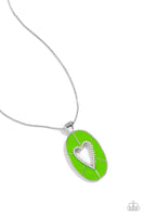 Airy Affection - Green Necklace Paparazzi