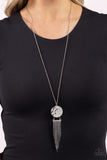 Tassel Tenure - Silver Necklace Paparazzi