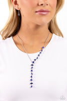 Diagonal Daydream - Blue Necklace Paparazzi