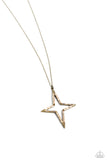 Stellar Showtime - Brass Star Necklace Paparazzi