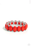 Starting OVAL - Red Bracelet Paparazzi