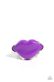 Lively Lips - Purple Ring Paparazzi