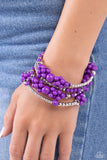 Compelling Clouds - Purple Bracelet Paparazzi