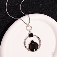 Tastefully Transparent - Black Necklace Paparazzi