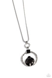 Tastefully Transparent - Black Necklace Paparazzi