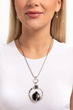 Tastefully Transparent - Black Necklace Paparazzi