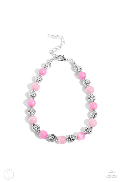 Beachy Bouquet - Pink Anklet Paparazzi