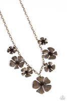 Prideful Pollen - Brass Necklace Paparazzi