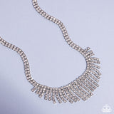 Daring Decadence - White Necklace Paparazzi