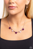 Strike a ROSE - Purple Necklace Paparazzi