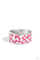 Penchant for Patterns - Pink Heart Bracelet Paparazzi