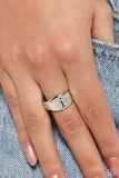 Monogram Memento - Silver - I Initial Ring Paparazzi