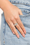 Monogram Memento - Silver - O Initial Ring Paparazzi