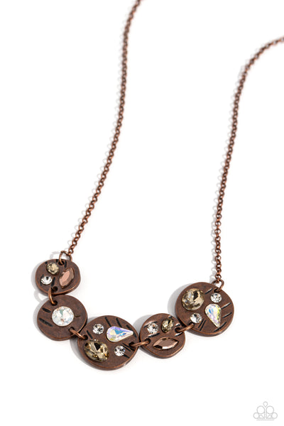 Handcrafted Honor - Copper Necklace Paparazzi