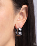 Patterned Past - Black Earrings Paparazzi