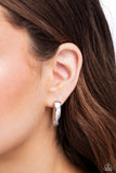 Asymmetric Advocate - Silver Hoop Earrings