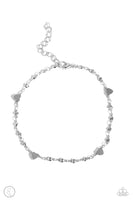 Highlighting My Heart - Silver Anklet Paparazzi