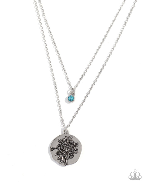 Birthstone Beauty - Blue (December) Necklace Paparazzi