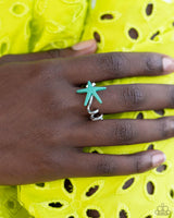 Wish Upon A STARFISH - Blue Star Ring Paparazzi