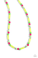 Beaded Beginner - Green Beaded Necklace Paparazzi