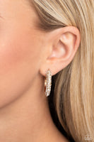 Glowing Praise - Gold Earrings Paparazzi